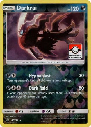 League & Championship Cards Darkrai - 87/147 (Pokemon League) #087