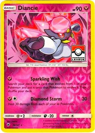 League & Championship Cards Diancie - 94/147 (Pokemon League) #094
