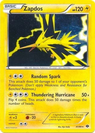 Blister Exclusives Zapdos - 41/99 (Next Destinies) #041