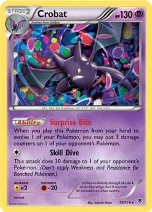 Miscellaneous Cards & Products Crobat - 33/119 (Cosmos Holo) #033