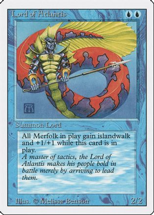 Lord of Atlantis Revised NM-M Blue Rare MAGIC THE GATHERING MTG CARD ABUGames 