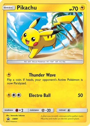 SM Promos Pikachu #SM81