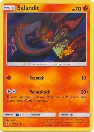 League & Championship Cards Salandit - 15/145 (Collection Promo) #015