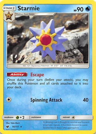 SM - Crimson Invasion Starmie #16