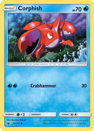 SM - Crimson Invasion Corphish #24