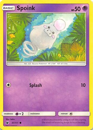 SM - Crimson Invasion Spoink #41