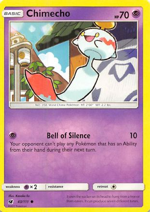 SM - Crimson Invasion Chimecho #43