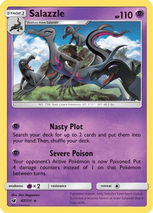 SM - Crimson Invasion Salazzle #47