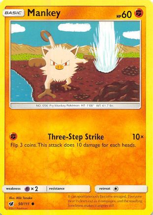 SM - Crimson Invasion Mankey #50