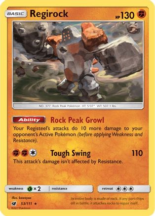 SM - Crimson Invasion Regirock #53