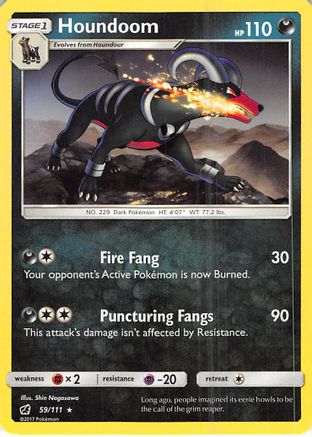 SM - Crimson Invasion Houndoom #59