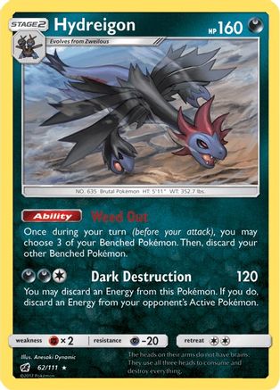SM - Crimson Invasion Hydreigon #62