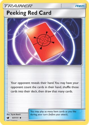 SM - Crimson Invasion Peeking Red Card #97