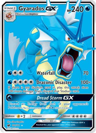SM - Crimson Invasion Gyarados GX (Full Art) #101
