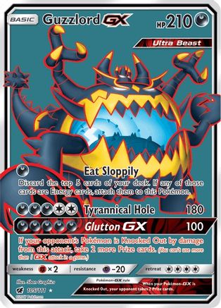 SM - Crimson Invasion Guzzlord GX (Full Art) #105