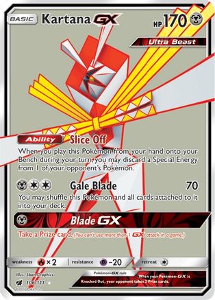 Verified Kartana-GX - Crimson Invasion by Pokemon Cards