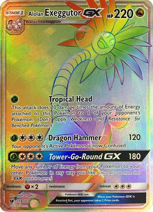 SM - Crimson Invasion Alolan Exeggutor GX (Secret) #118