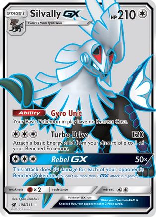 SM - Crimson Invasion Silvally GX (Full Art) #108