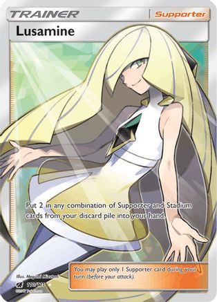SM - Crimson Invasion Lusamine (Full Art) #110