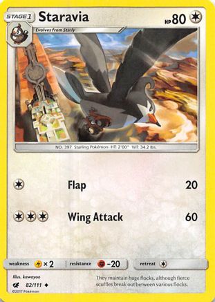 SM - Crimson Invasion Staravia #82