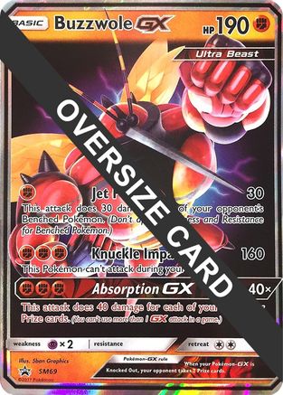 Jumbo Cards Buzzwole GX - SM69 (SM Black Star Promos) #SM69