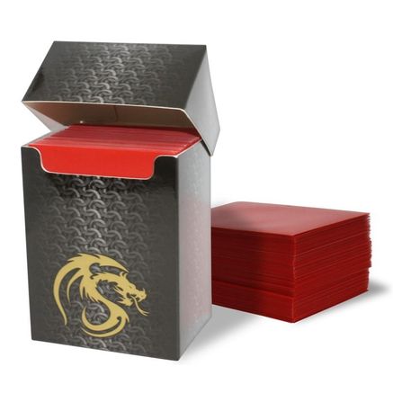 1 BCW RED DECK CASE MAGIC THE GATHERING MTG DECK PROTECTOR BOX 