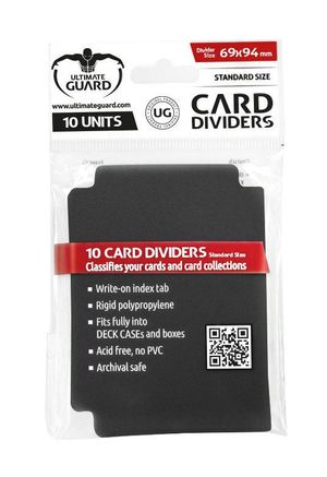 Card Dividers Standard - Black (10-Pack) - Ultimate Guard Card Dividers ...