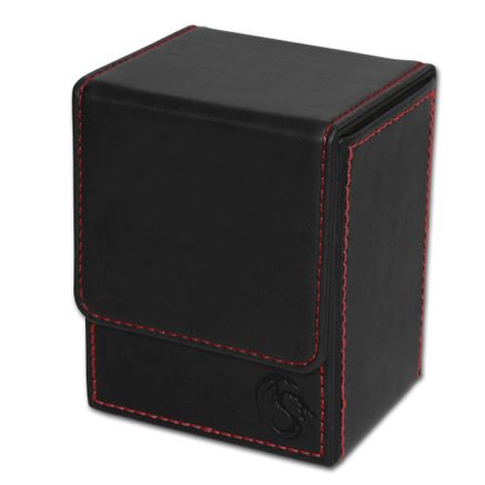 BCW DECK CASE BOX LARGE BLACK HOLDS 100 CARDS 