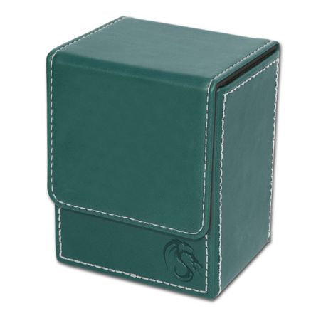2 CLASSIC BCW TEAL LX DECK CASE LEATHERETTE MTG DECK PROTECTOR BOX 