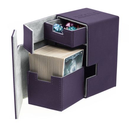 Ultimate Guard 100 Flip N Tray XenoSkin Deck & Dice Case Protector Purple for sale online 
