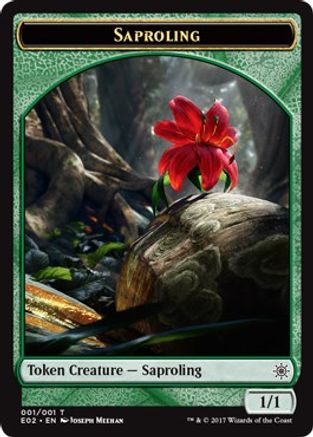 Saproling // Treasure (010) Double-Sided Token
