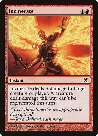 Incinerate