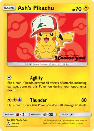 SM Promos Ash's Pikachu #SM109