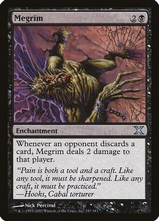Megrim - 10th Edition - Magic: The Gathering