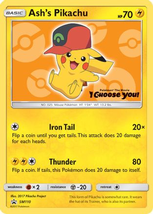 SM Promos Ash's Pikachu #SM110