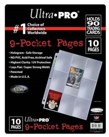 Ultra Pro Platinum Series 3-hole 4-Pocket Pages 10 Sheets 