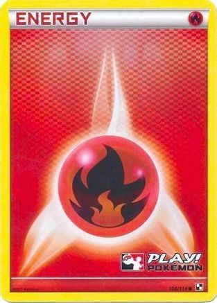 League & Championship Cards Fire Energy - 106/114 (Play! Pokemon) #106