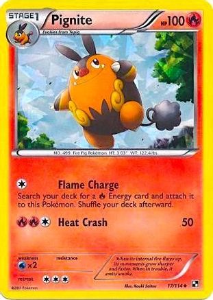 Miscellaneous Cards & Products Pignite - 17/114 (Cracked Ice Holo) #017