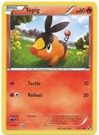 League & Championship Cards Tepig 15/114 (Cosmos Holo) #015