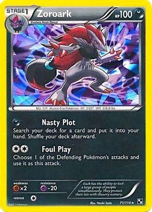 Blister Exclusives Zoroark - 71/114 (Cracked Ice Holo) #071