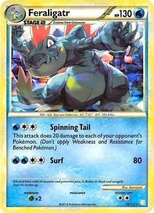 Deck Exclusives Feraligatr - 20/123 (Cracked Ice Holo) #020