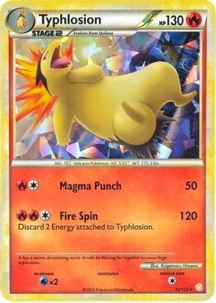 Deck Exclusives Typhlosion - 32/123 (Cracked Ice Holo) #032