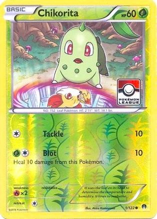 League & Championship Cards Chikorita - 1/122 (Pokemon League) #001