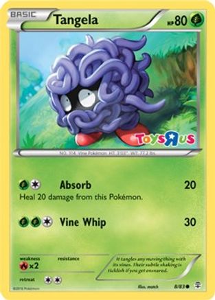 Miscellaneous Cards & Products Tangela - 8/83 (Toys R Us Promo) #008