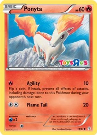 Miscellaneous Cards & Products Ponyta - 14/83 (Toys R Us Promo) #014