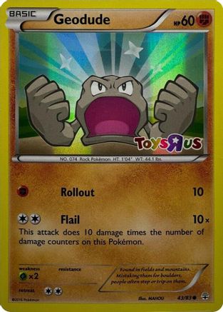 Miscellaneous Cards & Products Geodude - 43/83 (Toys R Us Promo) #043