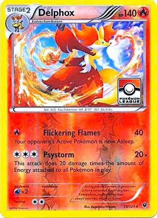 League & Championship Cards Delphox - 13/124 (Pokemon League) #013