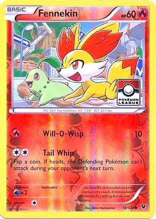 League & Championship Cards Fennekin - 10/124 (Pokemon League) #010