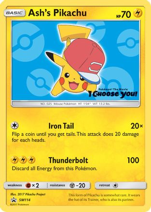 SM Promos Ash's Pikachu #SM114