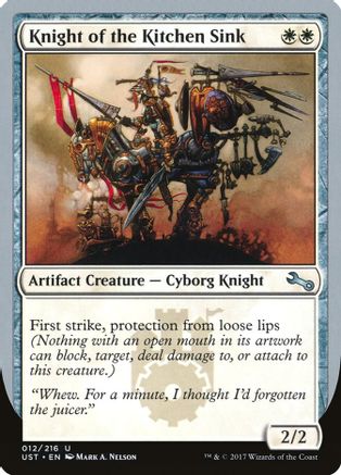 Version C Knight of the Kitchen Sink MTG UNSTABLE 